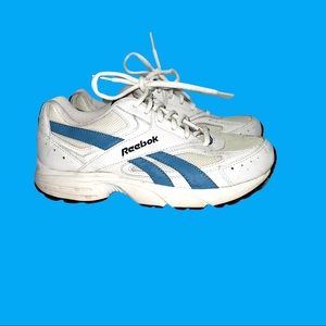 Reebok Women's Classic Leather sneakers shoes Size 7 White Blue